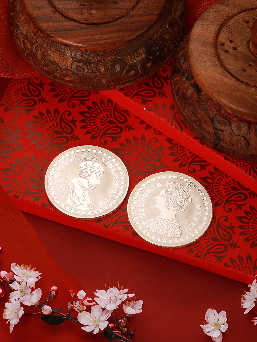 Queen Victoria Emperor George 20 gram 999 round Silver Coin